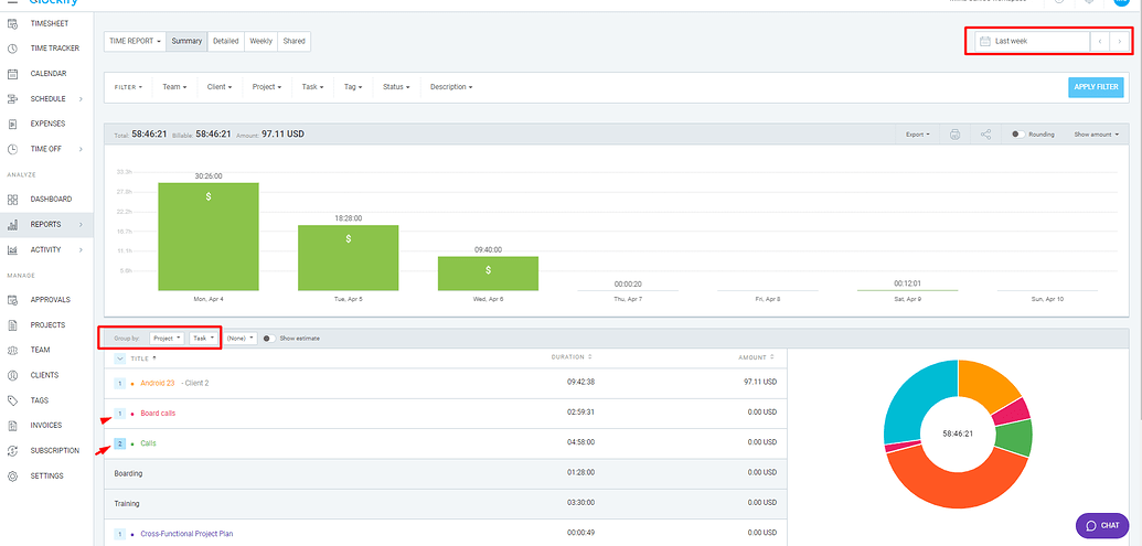 Tasks in Weekly report - Tips, Tricks & How to's - Clockify Forum
